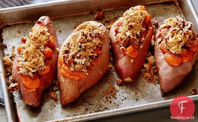 Patate dolci al forno due volte