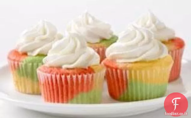 Cupcakes alla frutta Tie-Dye