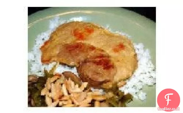 Braciole di maiale alle spezie arancioni