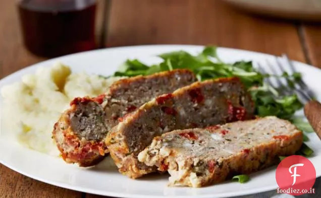 Polpettone di tacchino con Feta e pomodori secchi