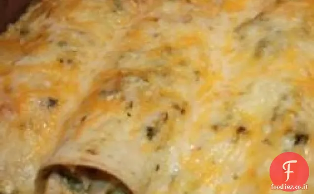 Poblano Cile Enchiladas a la Gringa
