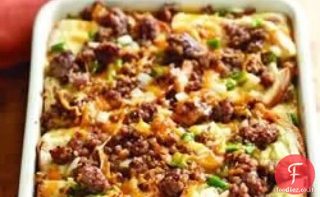 Salsiccia e mela Colazione casseruola