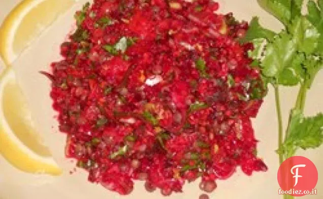 Insalata di barbabietole e carote Lenticchie