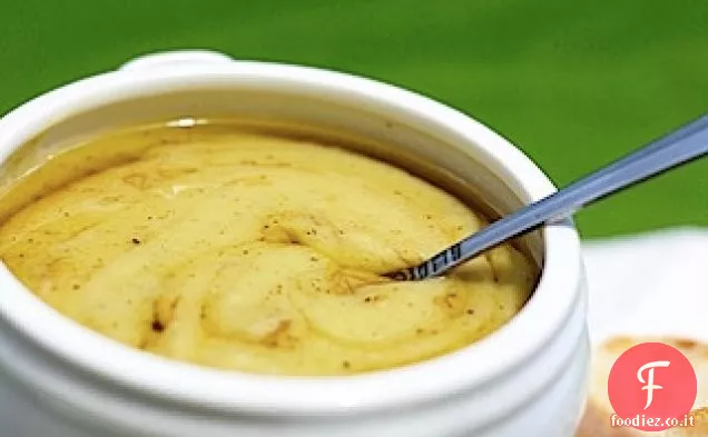 Zuppa cremosa di patate e broccoli