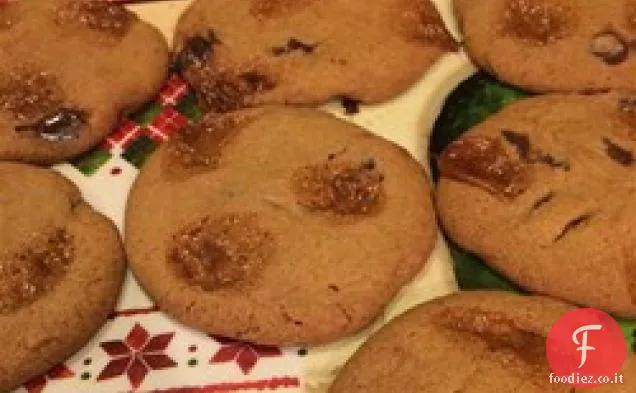 Biscotti al cioccolato al caramello salato