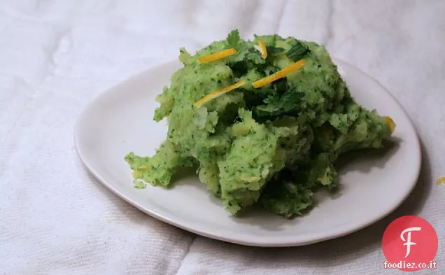 Purè di broccoli e patate mediterranei