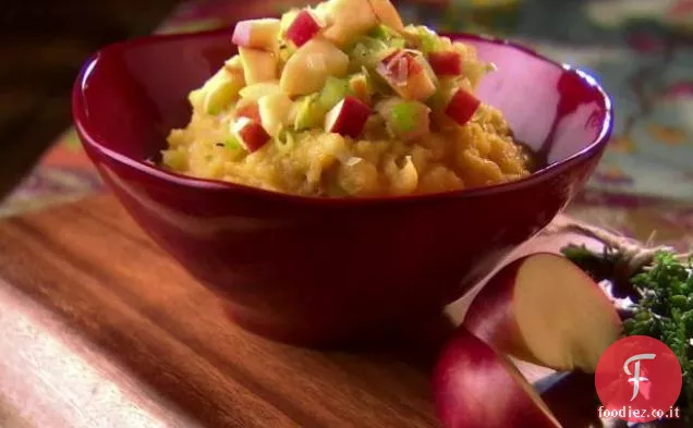 Zucca di ghianda arrostita e poltiglia di aglio