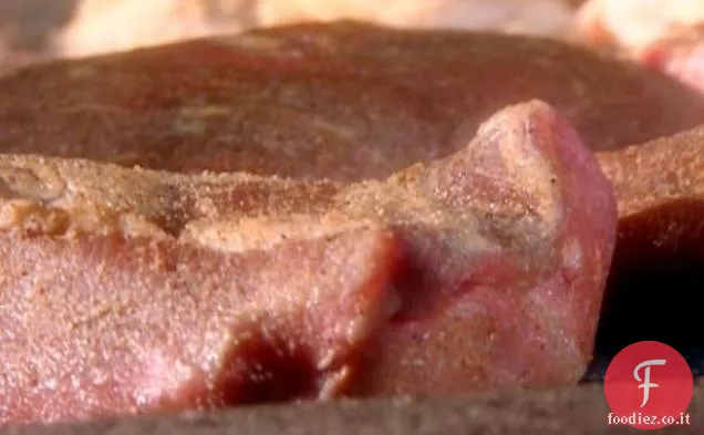 Secco strofinato BBQ petto di manzo o pollo