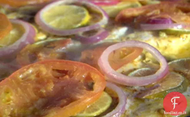Frutti di mare grigliati al cartoccio