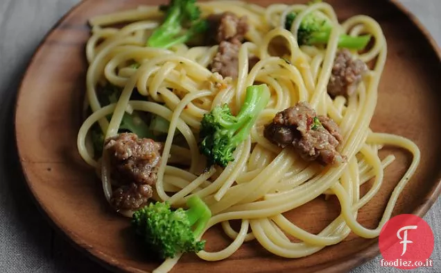 Linguine Con Salsiccia E Broccoli