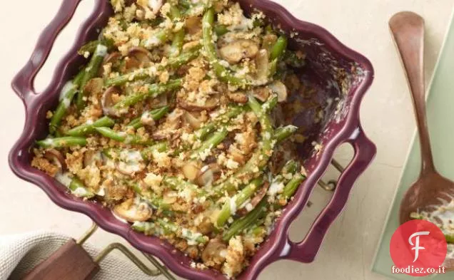 Casseruola di fagioli verdi freschi