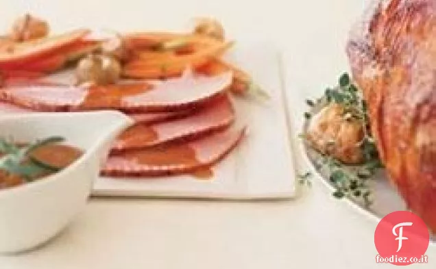 Zucchero di canna, Prosciutto glassato alla senape