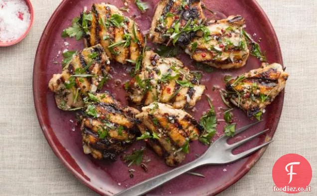 Cosce di pollo marinate