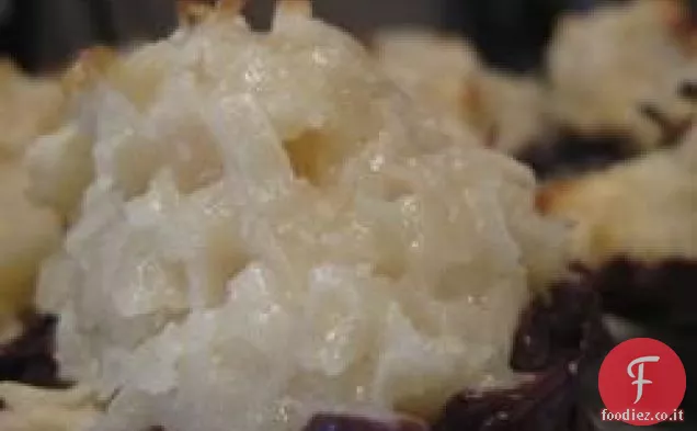 Facile cioccolato coperto di cocco amaretti