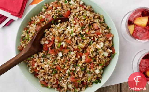 Insalata di Farro con Pomodori ed erbe Aromatiche