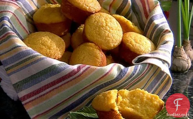 Panna acida e limone Miele Muffin di mais