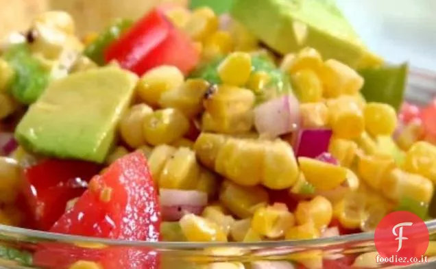 Fuoco arrosto salsa di mais
