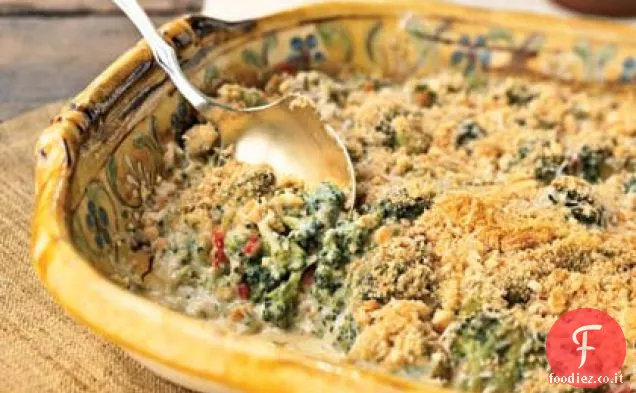Casseruola di broccoli e parmigiano