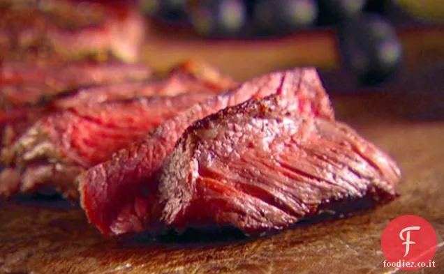 Costata con Vinaigrette di olive nere