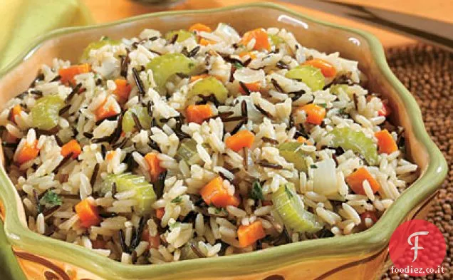 Pilaf di riso bianco e selvatico