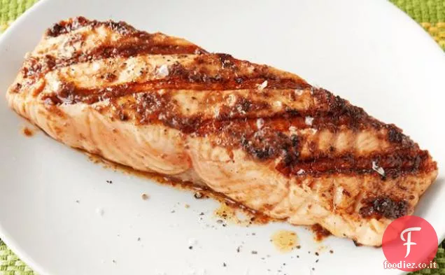 Salmone con Vinaigrette d'oliva