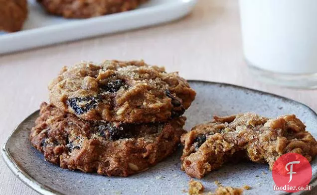 Biscotti speziati di zucca e uva passa