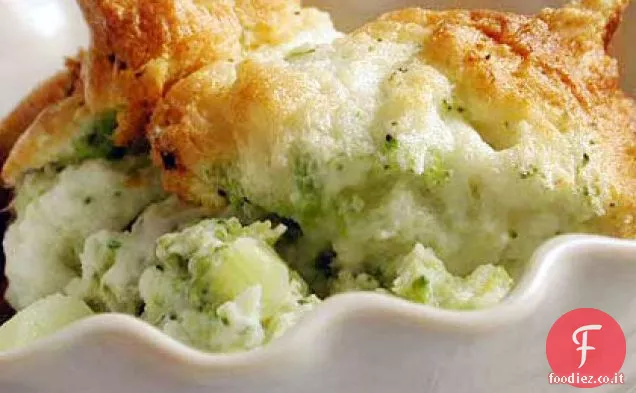 Soufflé di broccoli al limone