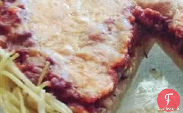 Torta di manzo e spaghetti