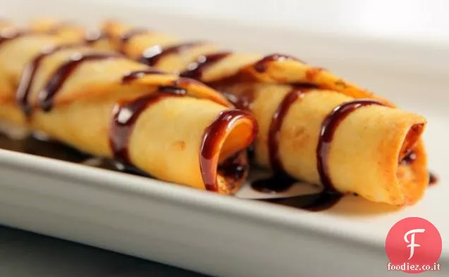 Taquitos di Banana al caramello