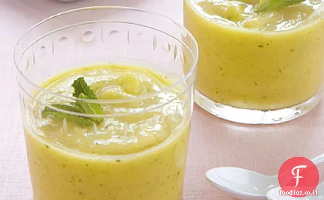 Crema di mango, avocado e frullato di lime