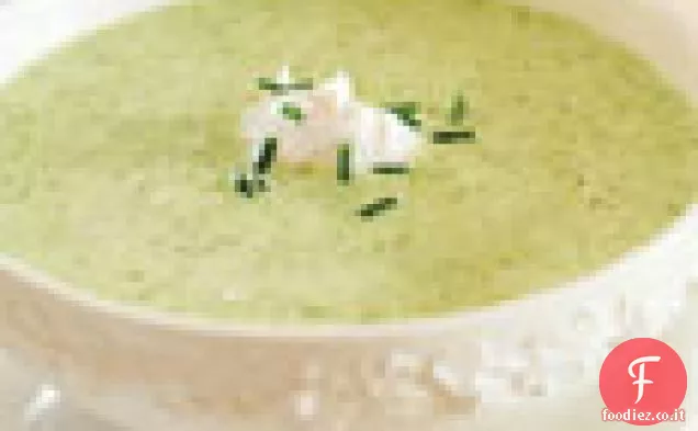 Zuppa di broccoli e mascarpone