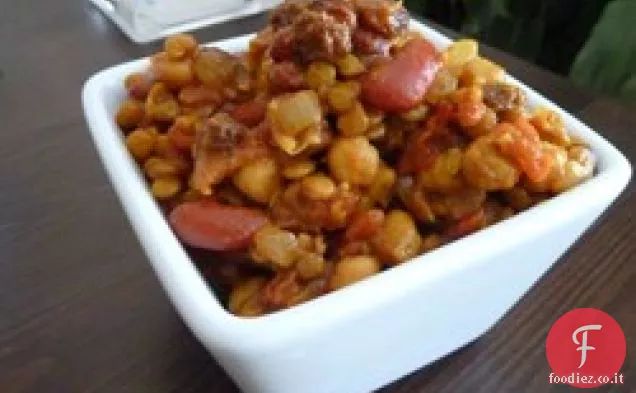 Curry vegetariano di fagioli