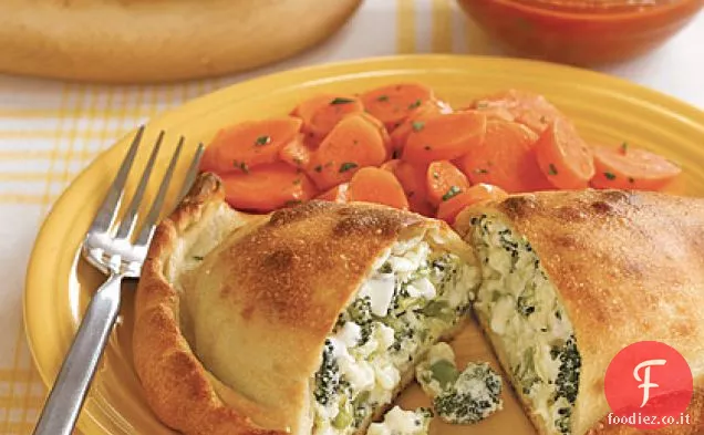 Broccoli e calzoni doppio formaggio