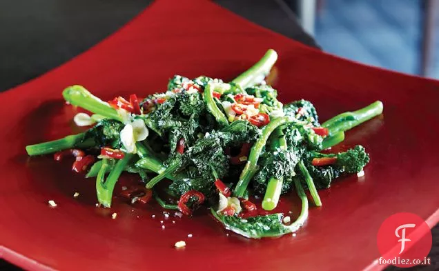 Rapini con Cile e Ricetta al limone Meyer