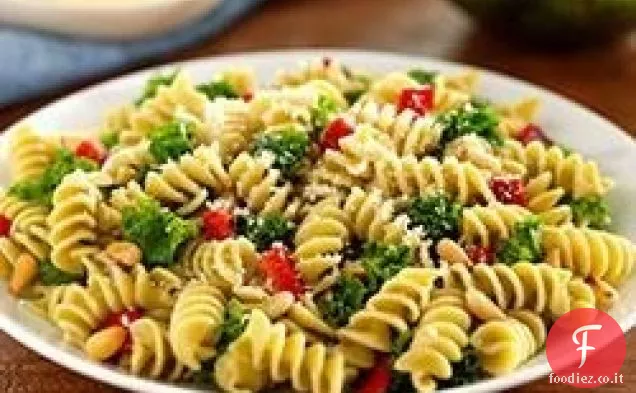 Rotini Con Cavolo Nero, Peperoni Arrostiti e Pinoli