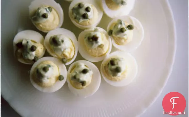 Uova alla Diavola Con Basilico Aioli E Capperi