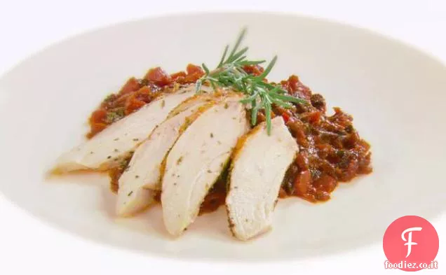 Pollo al rosmarino e Senape con verdure alla bolognese