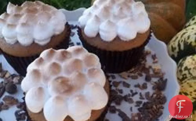 Cupcakes di patate dolci con glassa di Marshmallow tostata