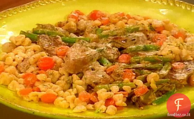 Maiale alla senape con Spaetzle