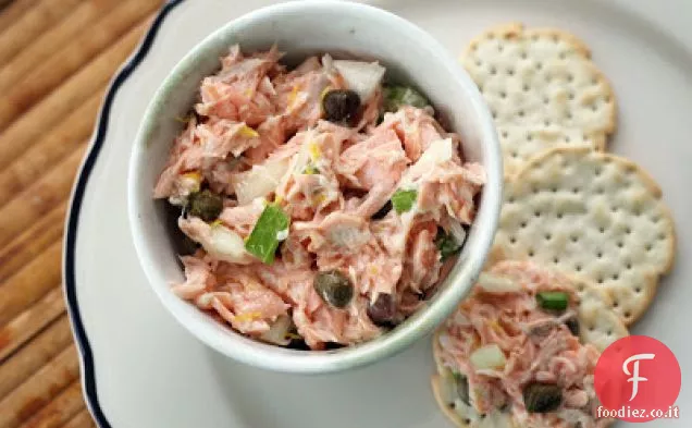 Insalata di salmone al limone e cappero