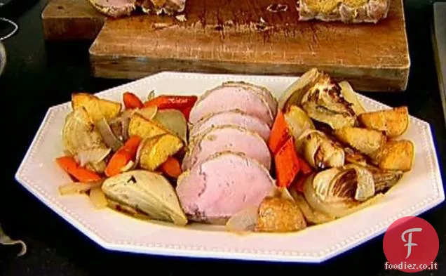 Lombo di maiale arrosto con Finocchio