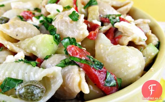 Insalata di capperi, ceci e Feta