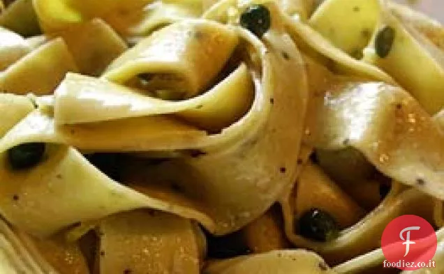 Facile e veloce Pasta al Limone Pepe con Capperi
