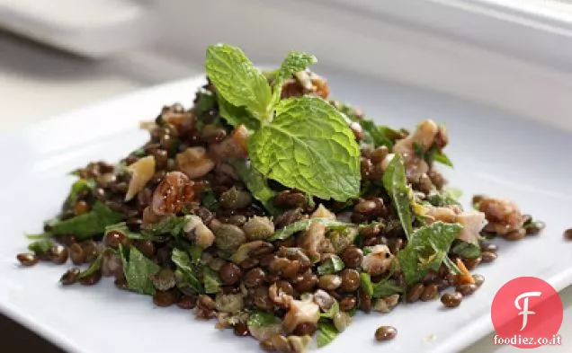 Lenticchie con Capperi, Noci, Olio di Noci e Menta
