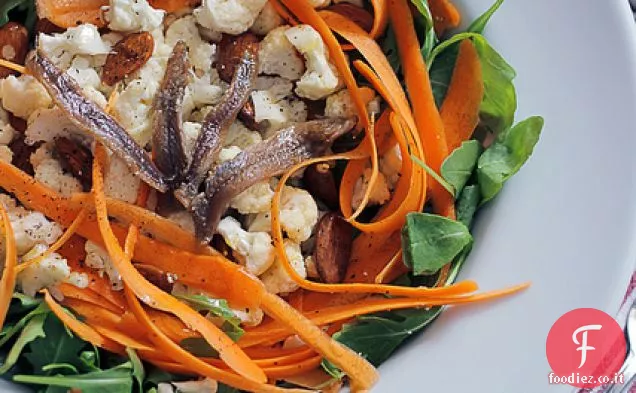 Carote, cavolfiori e acciughe