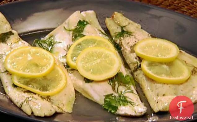 Papillote di Spigola a strisce con Erbe e Aioli veloci