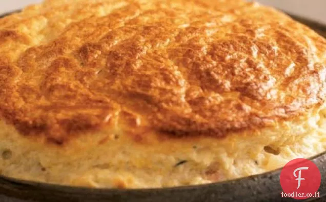 Prosciutto e due-formaggio cucchiaio di pane