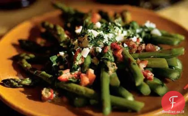 Insalata di asparagi con peperoni Piquillo e capperi (Ensalada de Espárragos con Alcaparras)