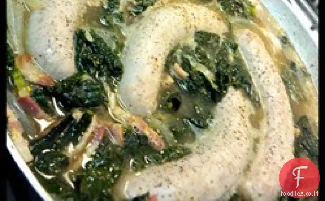 Gruenkohl (cavolo nero) e salsiccia della Germania settentrionale