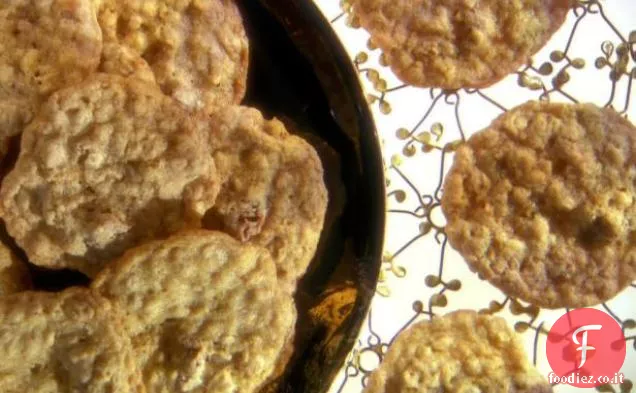 Biscotti di farina d'avena allo zenzero e limone